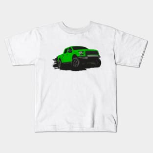 Green Raptor pickup Kids T-Shirt